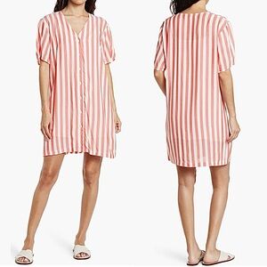 NEW The Good Jane Sarah button front striped shirtdress